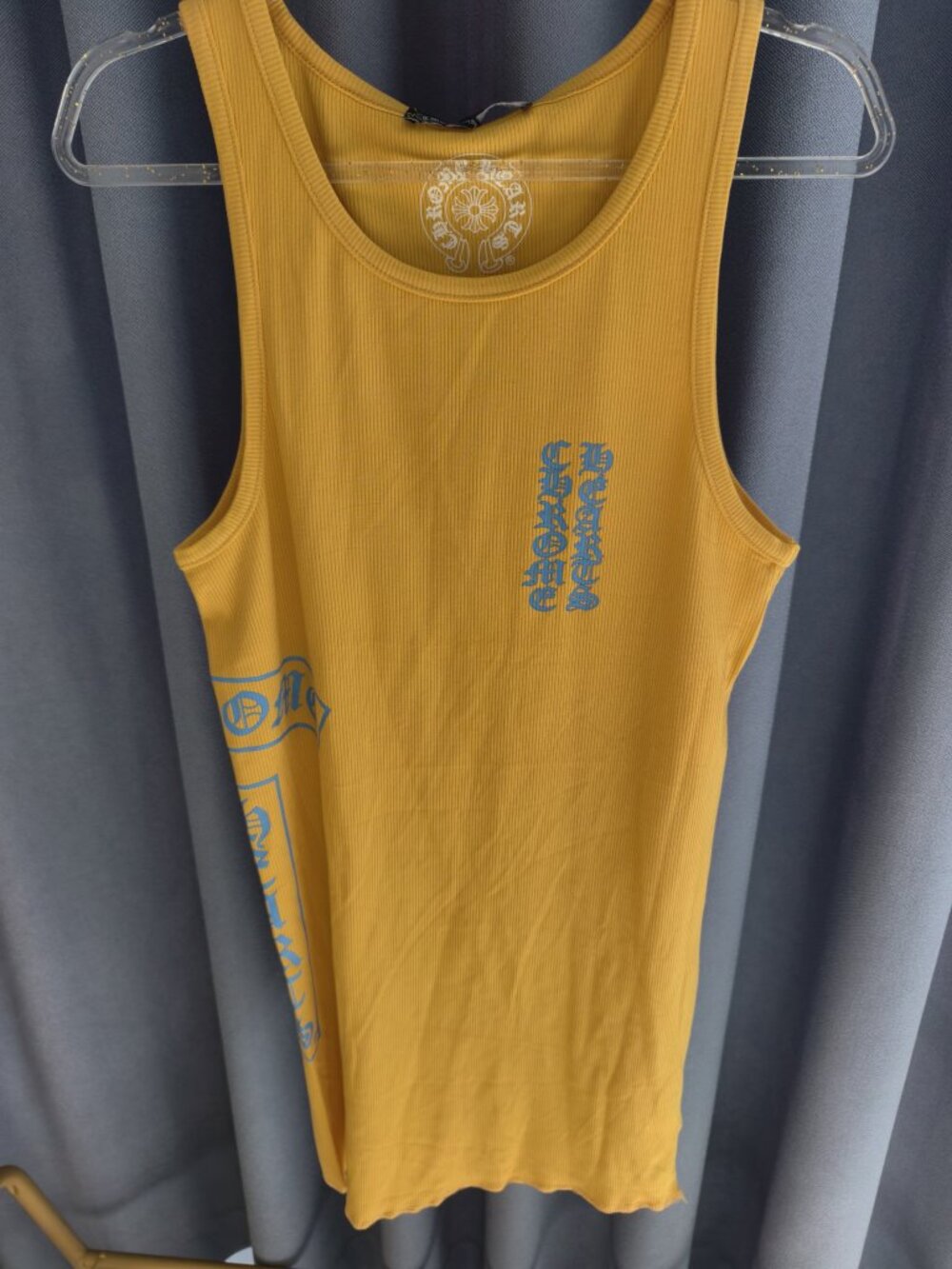 Chrome Hearts - Yellow - Tank Dress - Blue Lettering